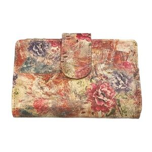 Safe keeper Floral Women's wallet genuine leather clip wallet bag